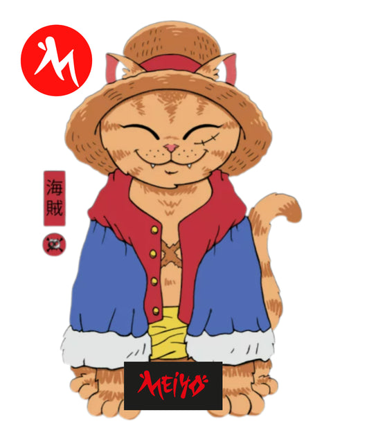 Polera Gato Luffy