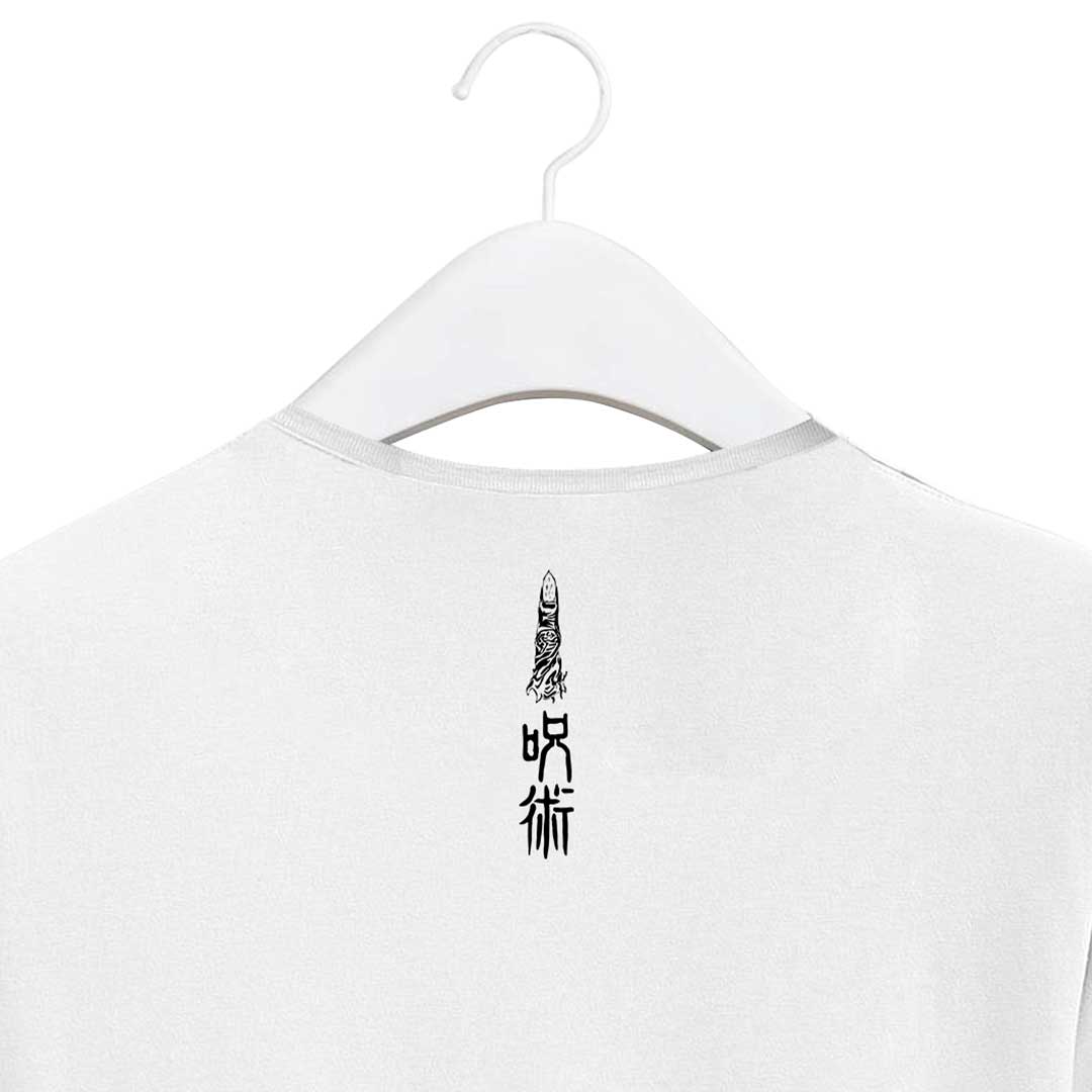 Polera-Jujutsu-Kaisen-espalda-Blanca
