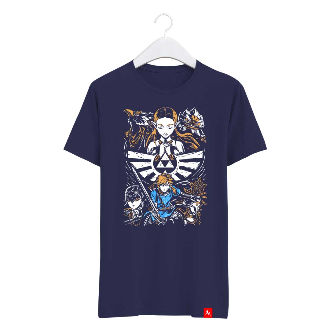 Polera-The-Legend-of-Zelda-Fondo-Azul-Marino