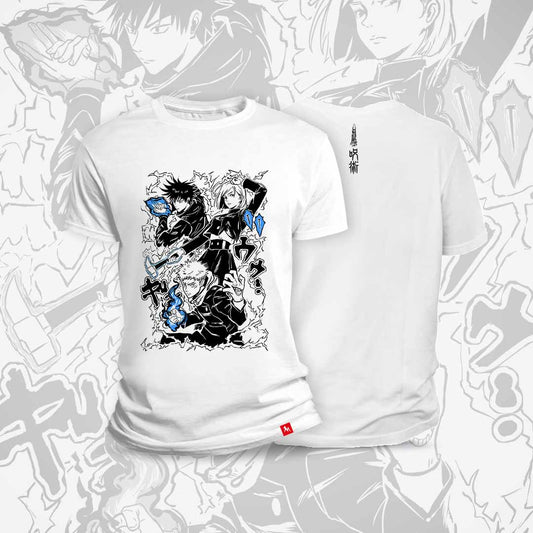 Polera-Jujutsu-Kaisen-Frontal-Blanca